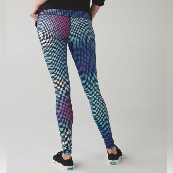 Lululemon Wunder Under Pant III, Cosmic Dot White Multi / Black - Picture 2 of 11